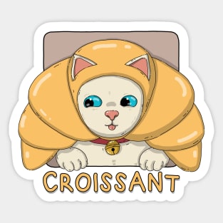 Croissant Neko Sticker